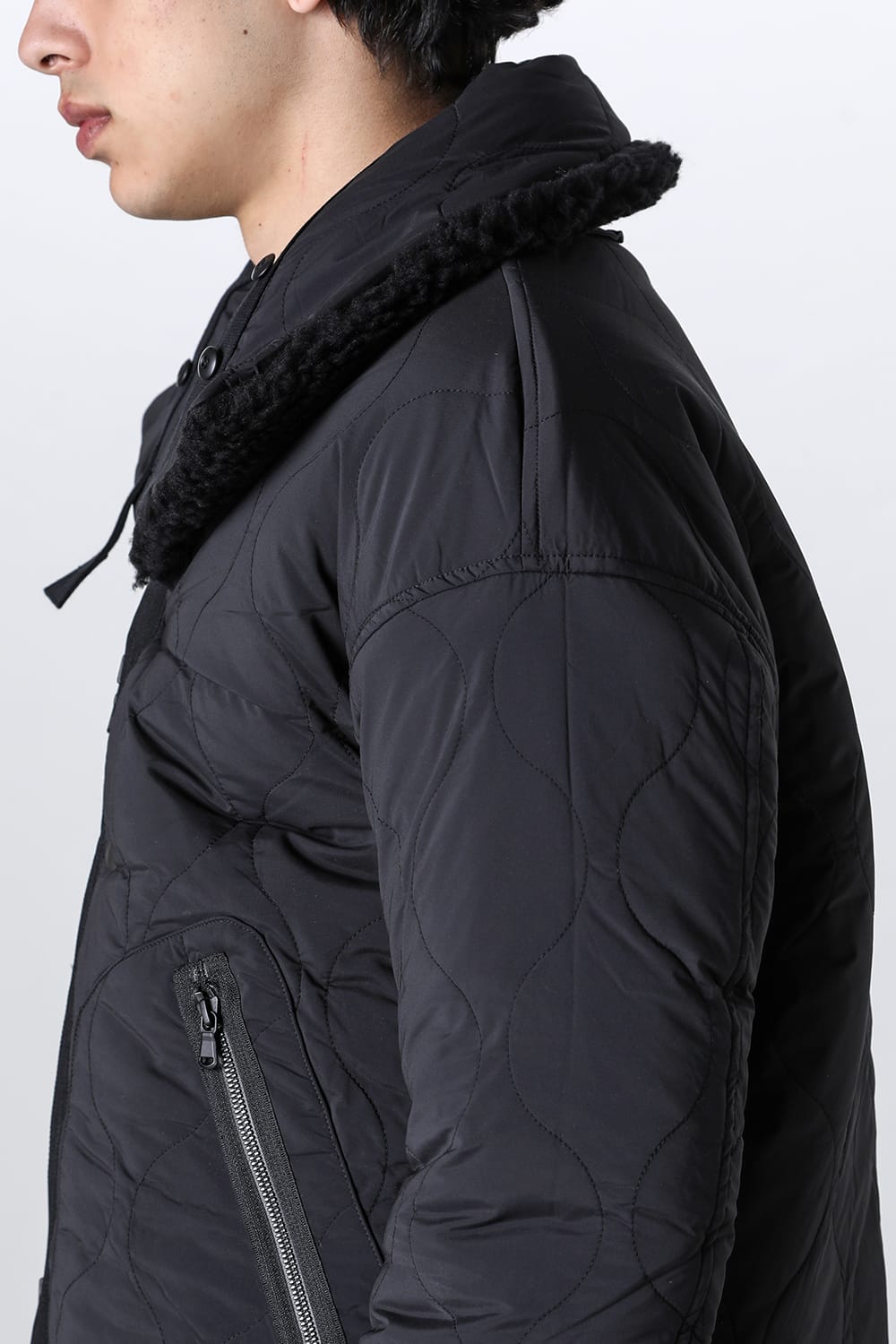 リバーシブル ボア ジャケット