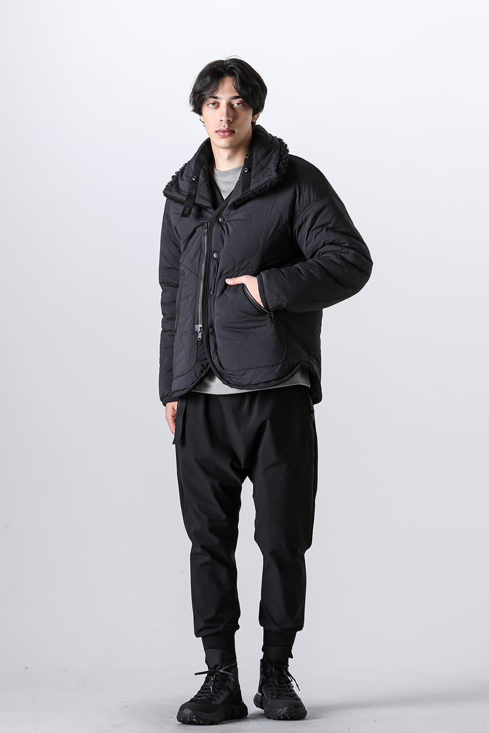 リバーシブル ボア ジャケット