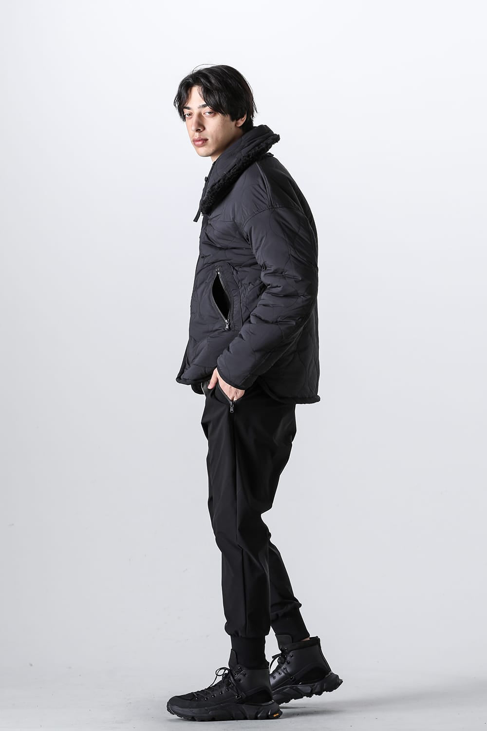 リバーシブル ボア ジャケット