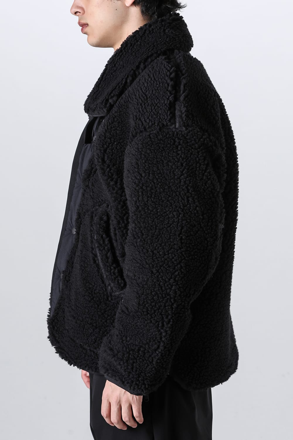 リバーシブル ボア ジャケット