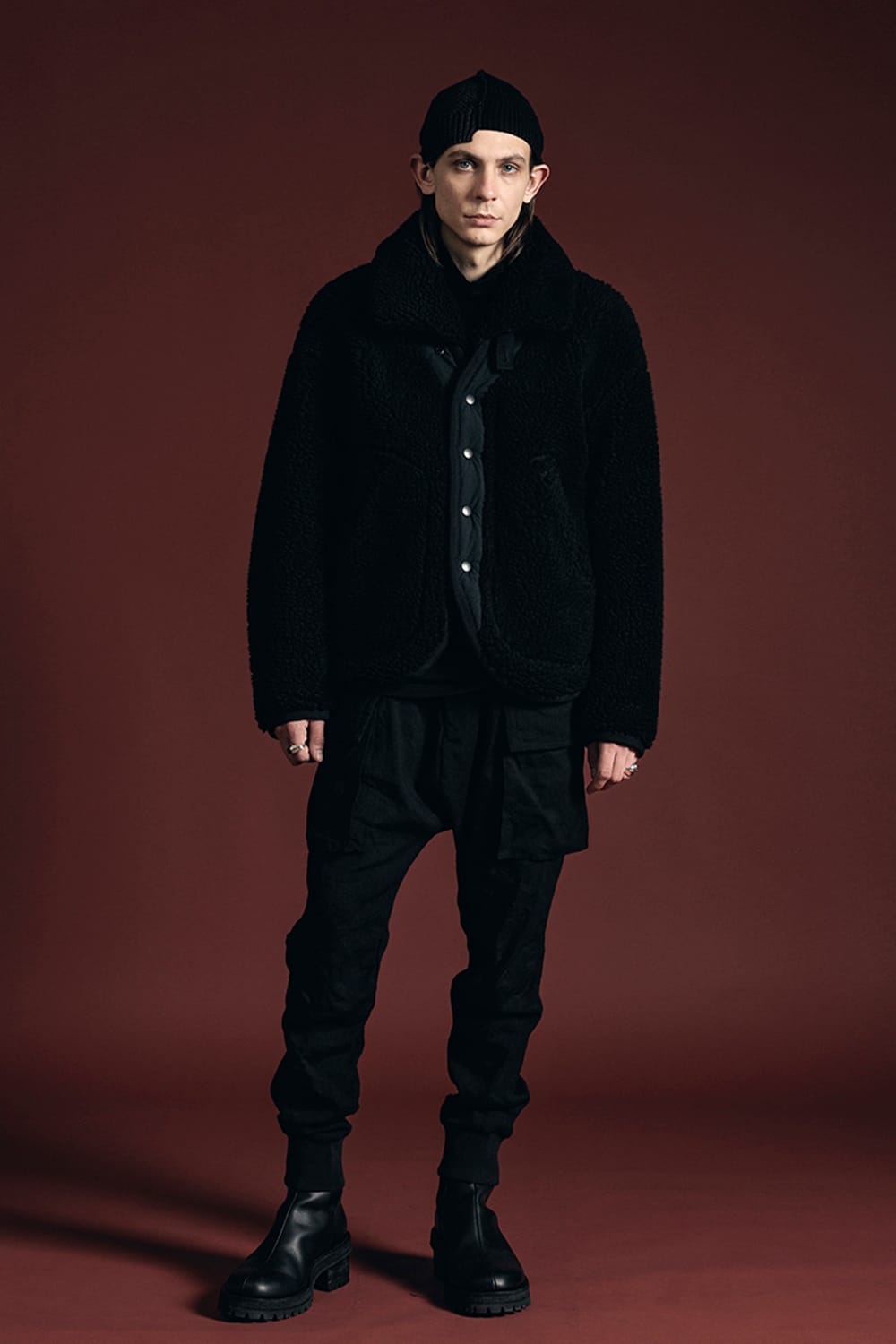 リバーシブル ボア ジャケット