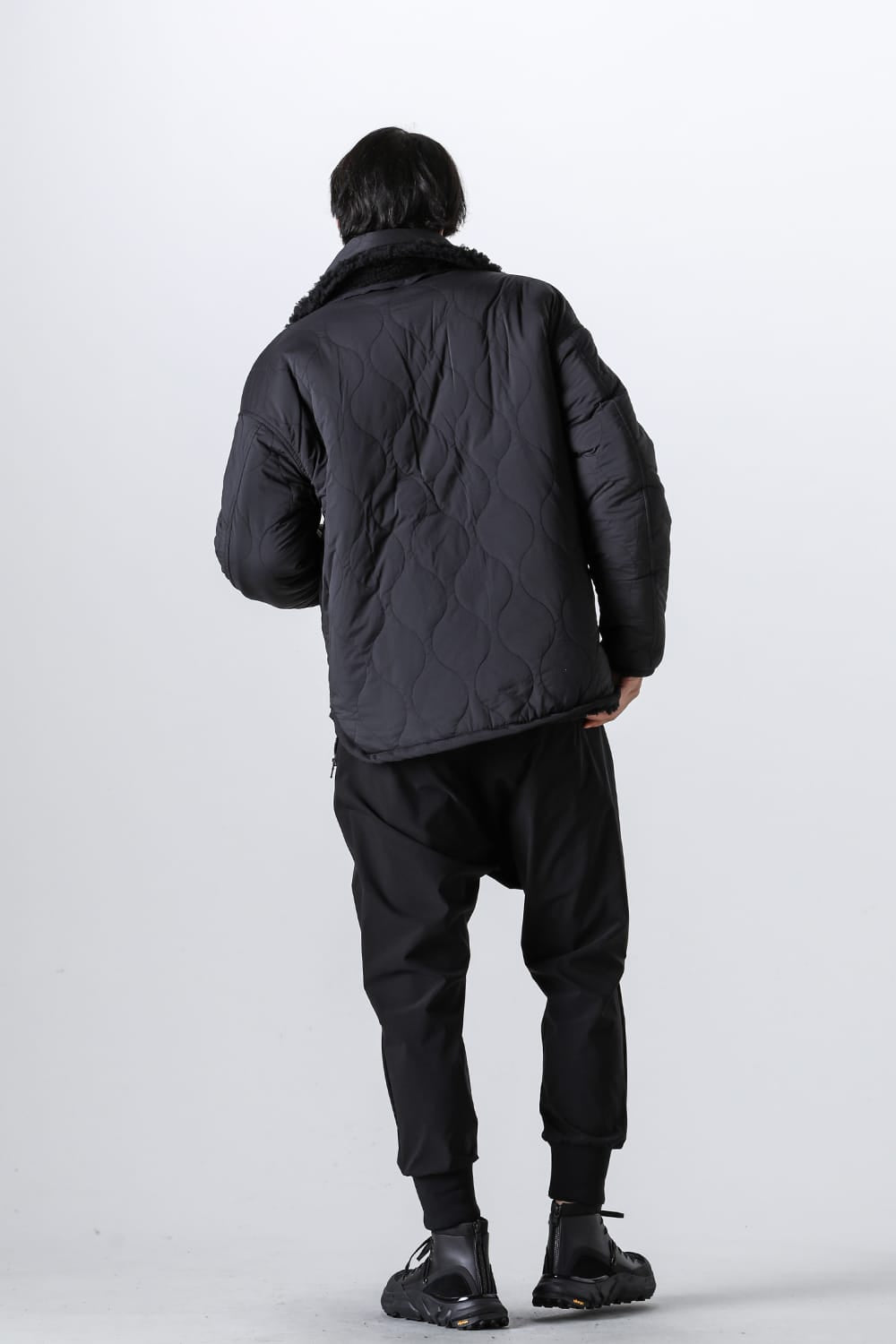 リバーシブル ボア ジャケット