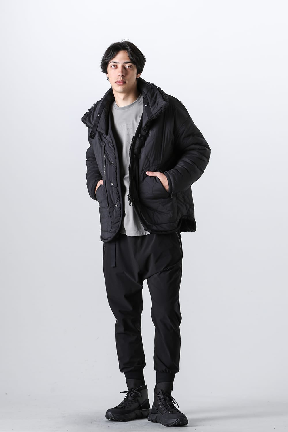 リバーシブル ボア ジャケット