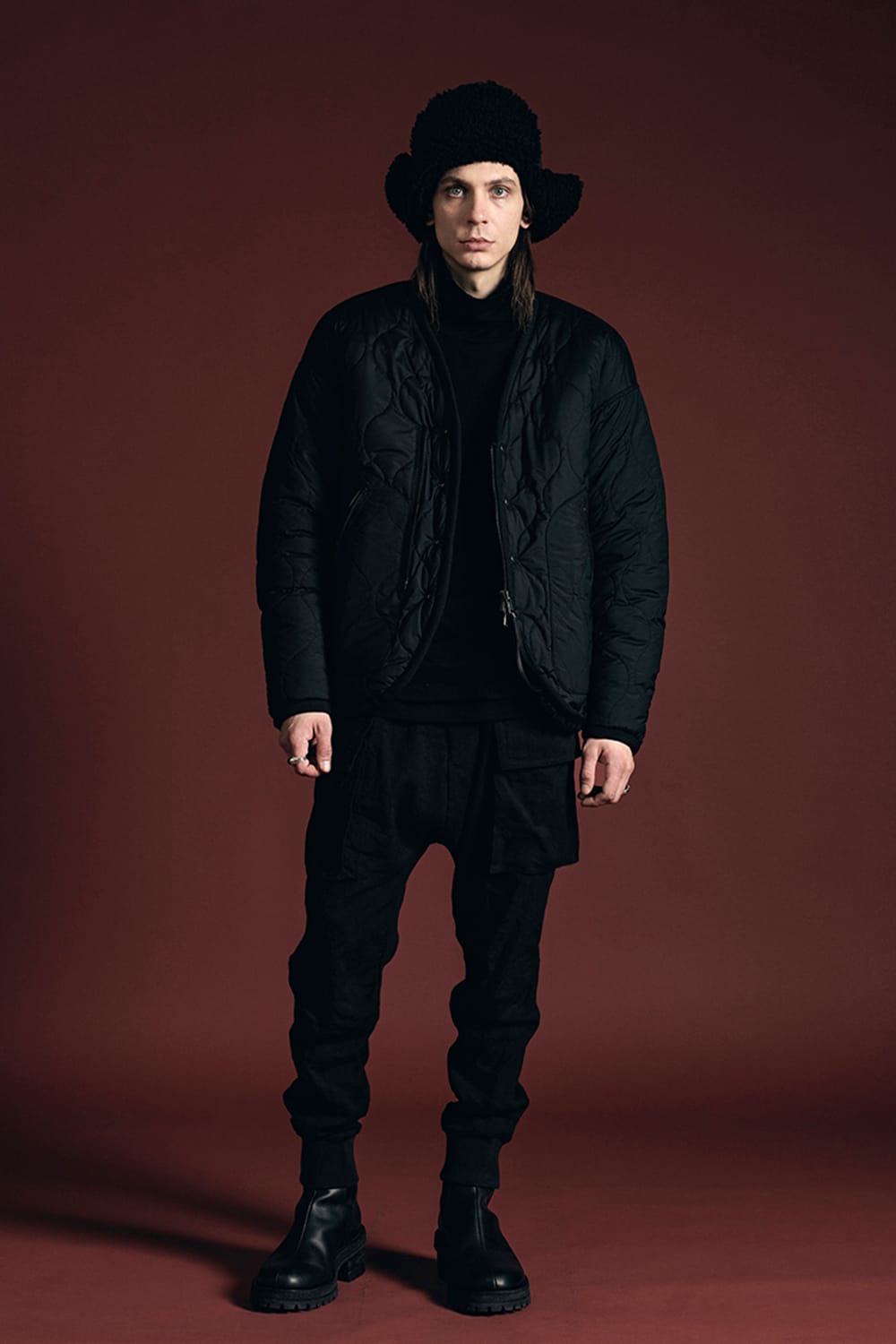 リバーシブル ボア ジャケット