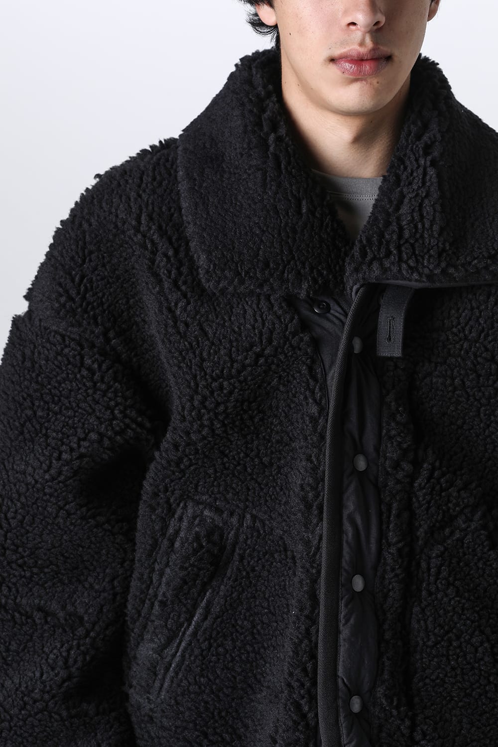 リバーシブル ボア ジャケット