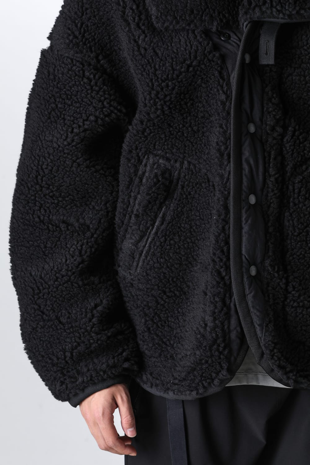 リバーシブル ボア ジャケット