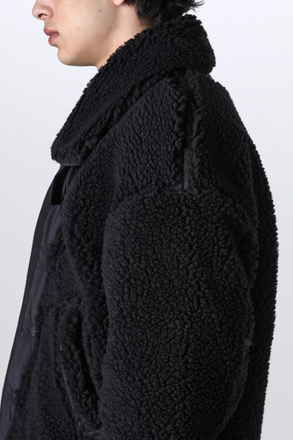 リバーシブル ボア ジャケット