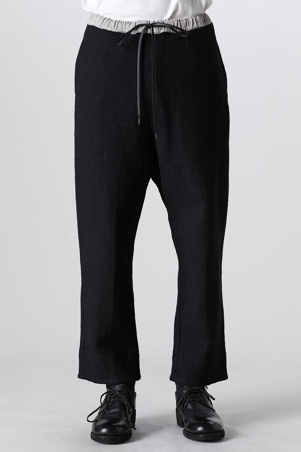 Fulling Wide Cropped Trousers Black