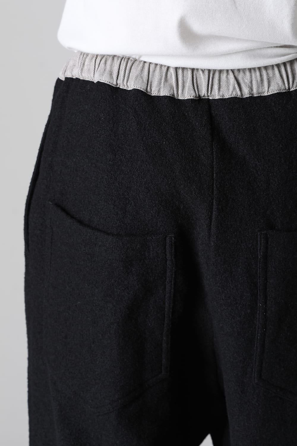 Fulling Wide Cropped Trousers Black