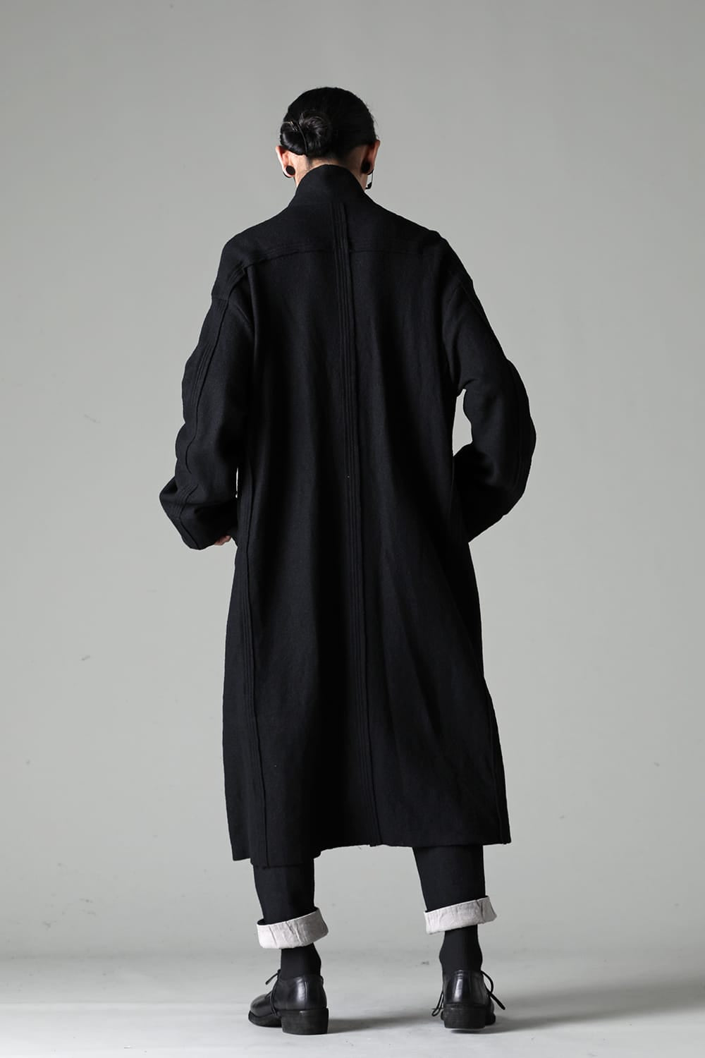 Fulling Wide Cropped Trousers Black