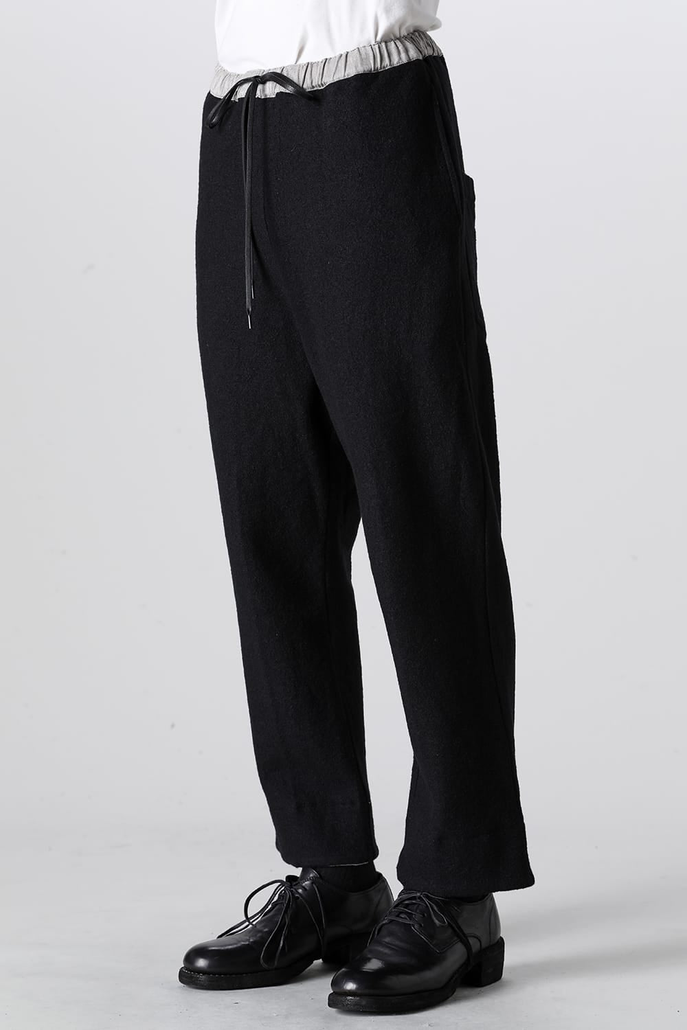 Fulling Wide Cropped Trousers Black
