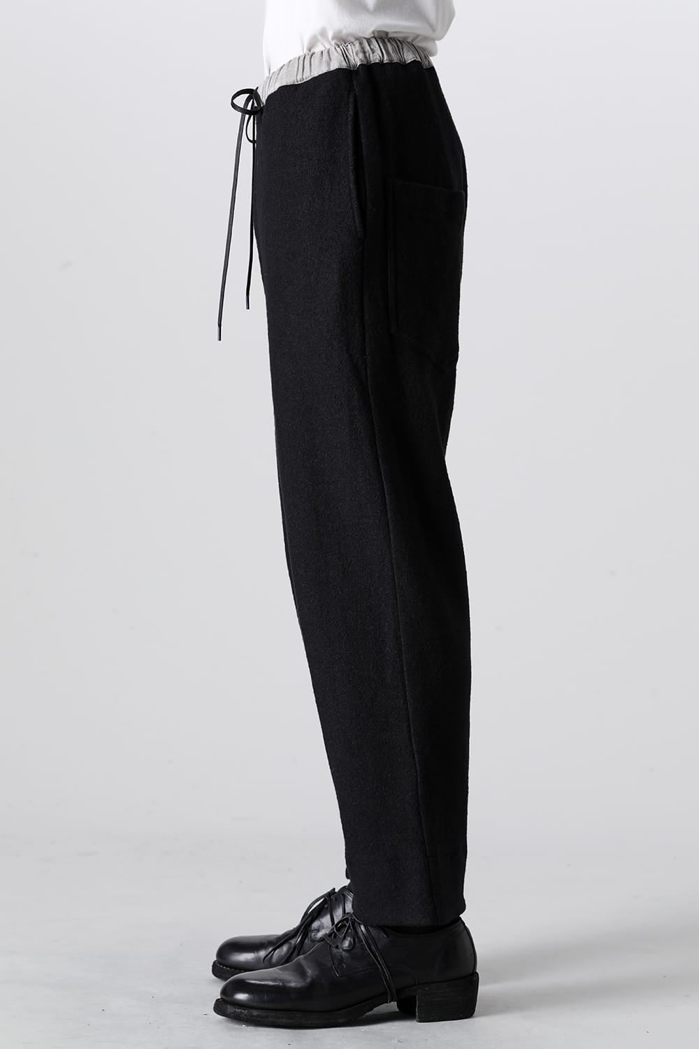 Fulling Wide Cropped Trousers Black