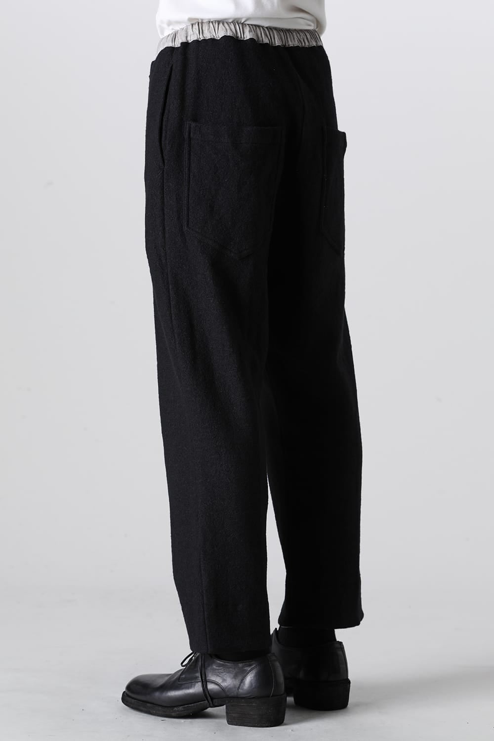 Fulling Wide Cropped Trousers Black