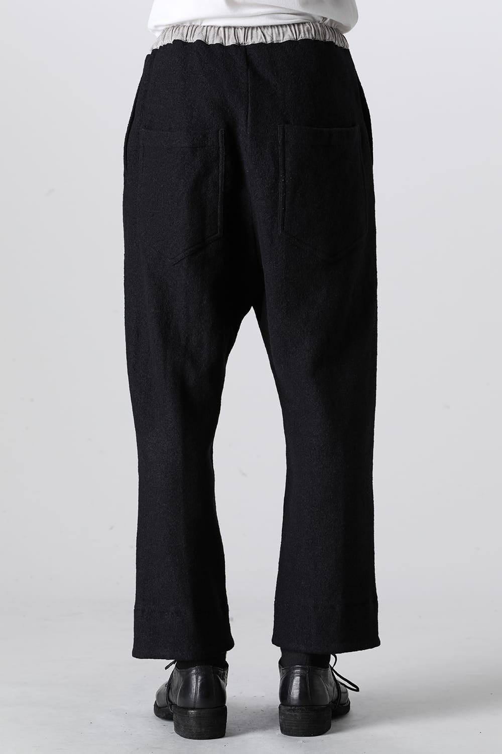 Fulling Wide Cropped Trousers Black