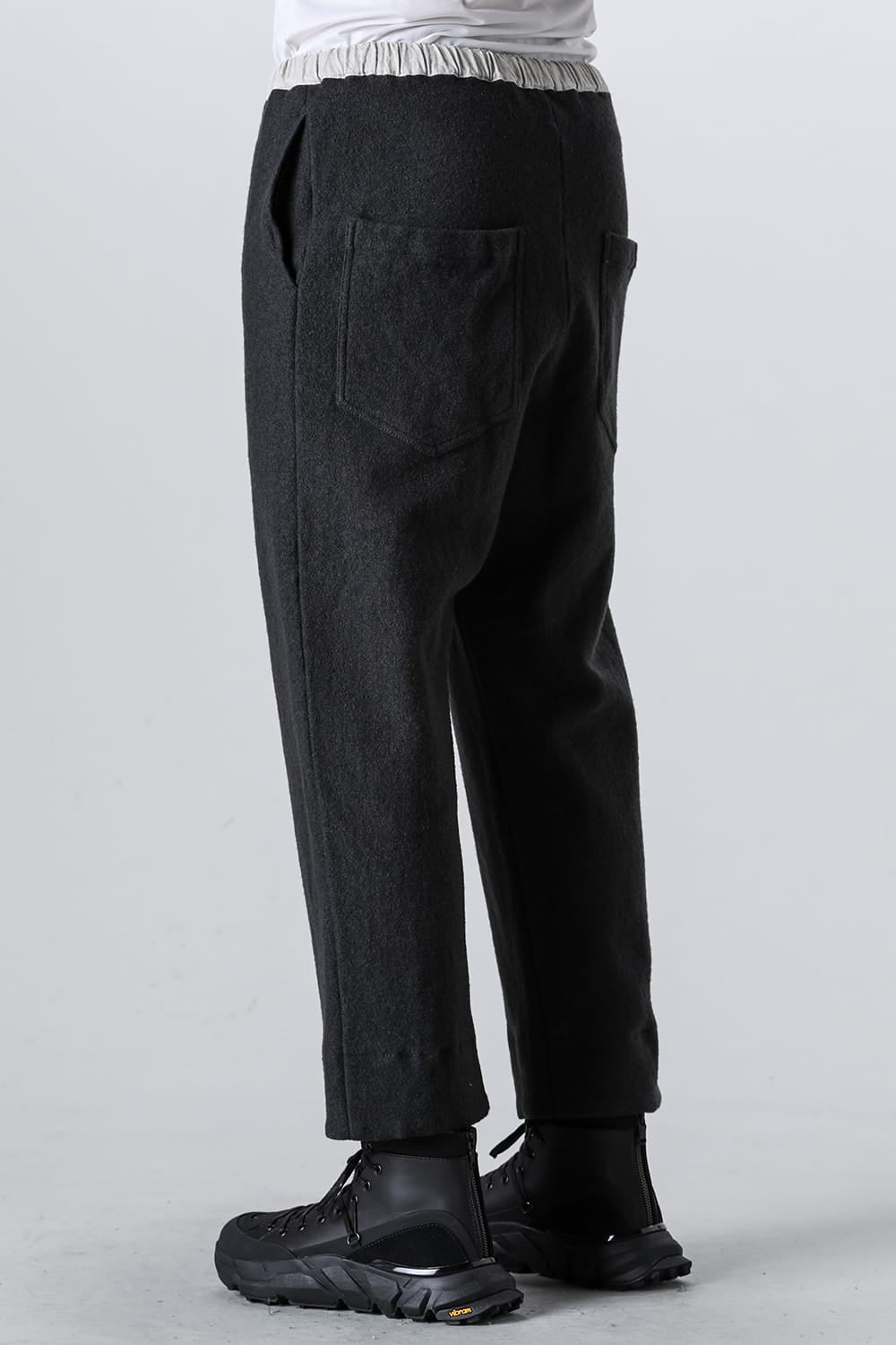Fulling Wide Cropped Trousers Gray