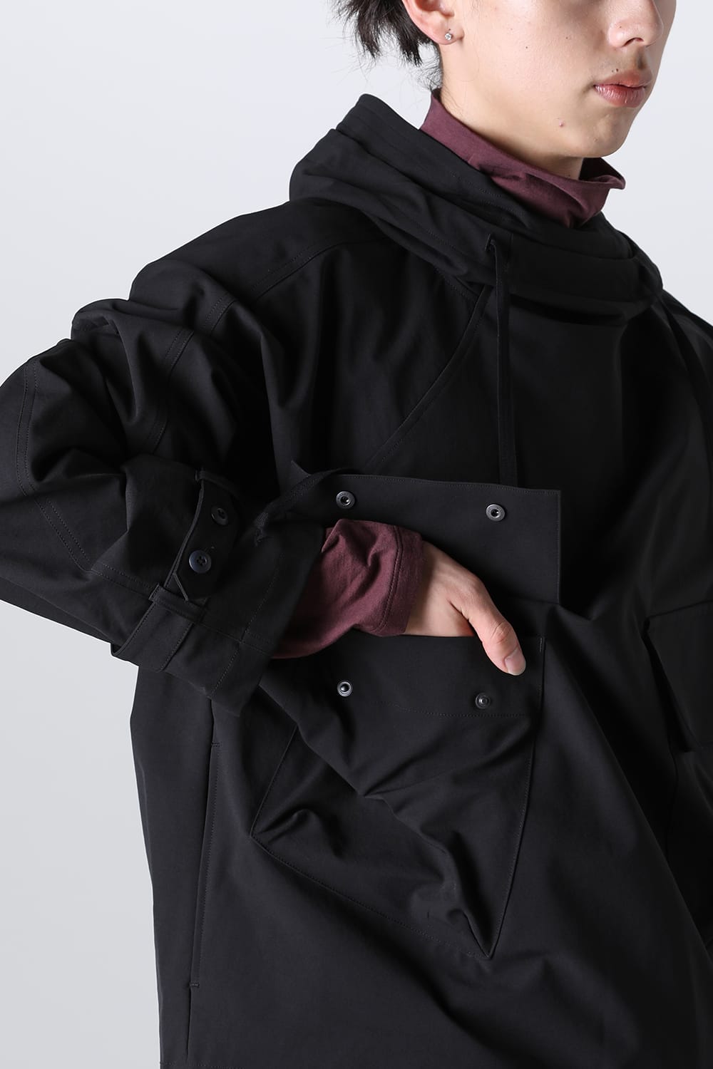 Water Repellency Anorak Black