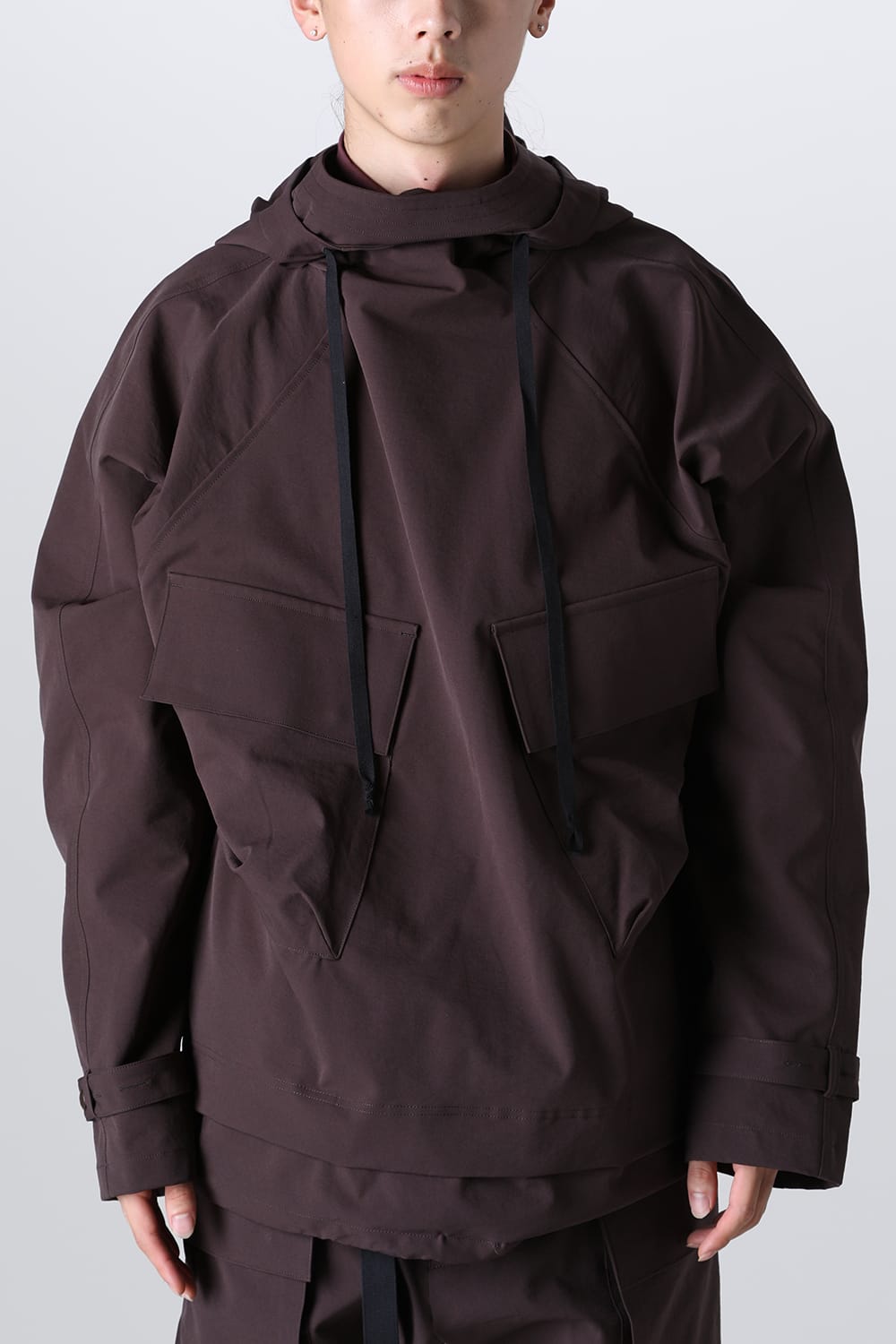 Water Repellency Anorak Dark Brown