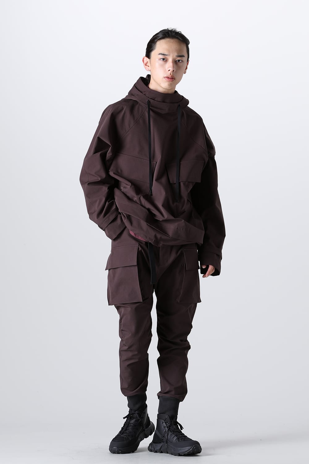 Water Repellency Anorak Dark Brown