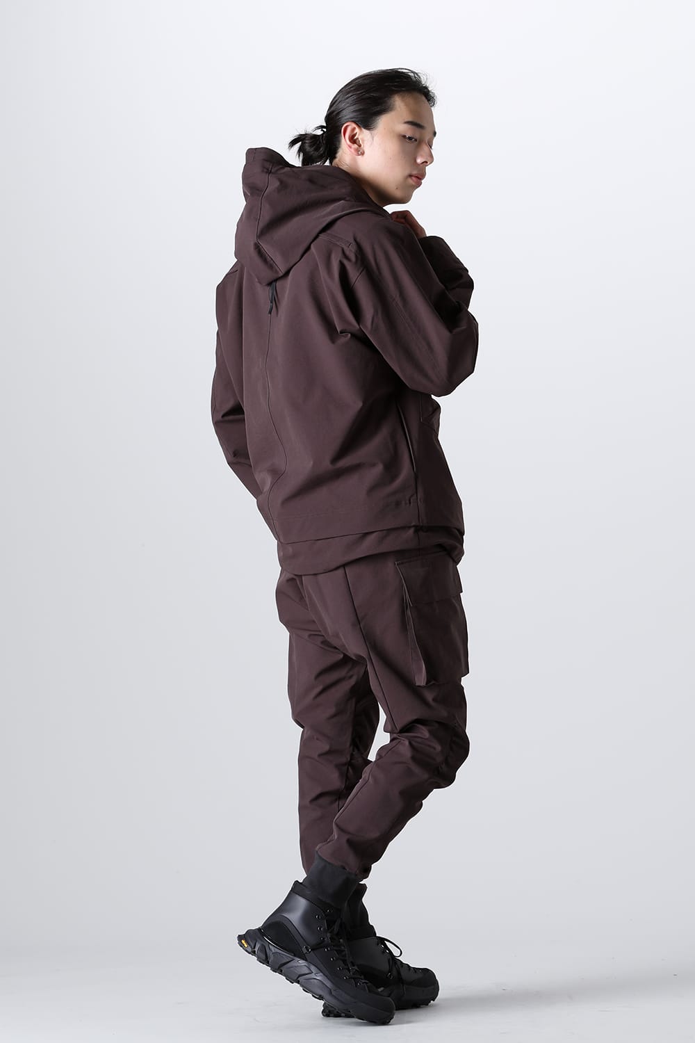 Water Repellency Anorak Dark Brown