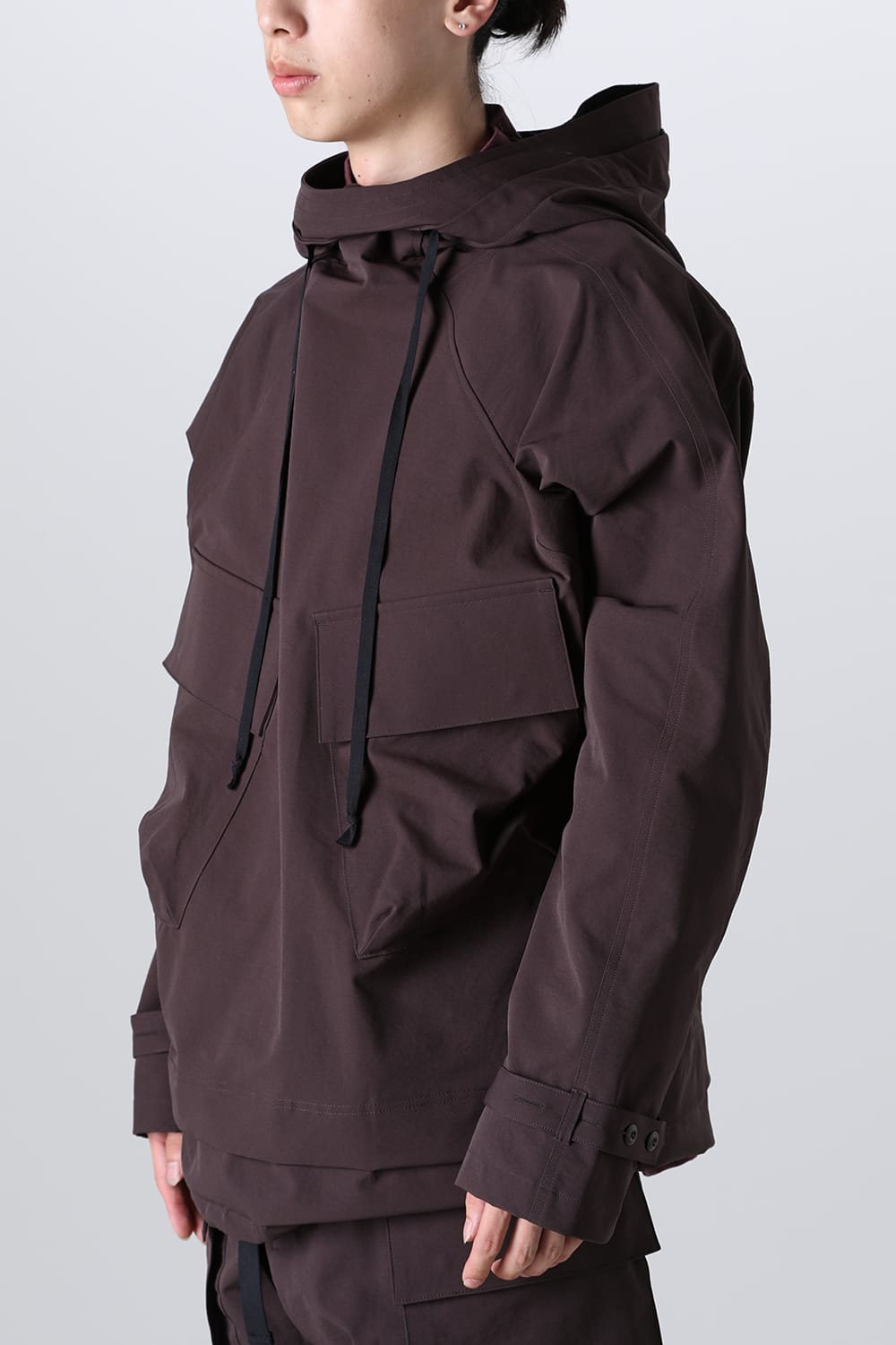 Water Repellency Anorak Dark Brown