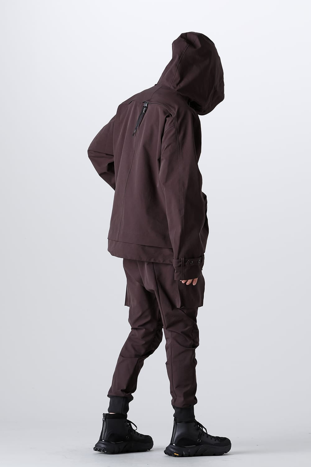 Water Repellency Anorak Dark Brown