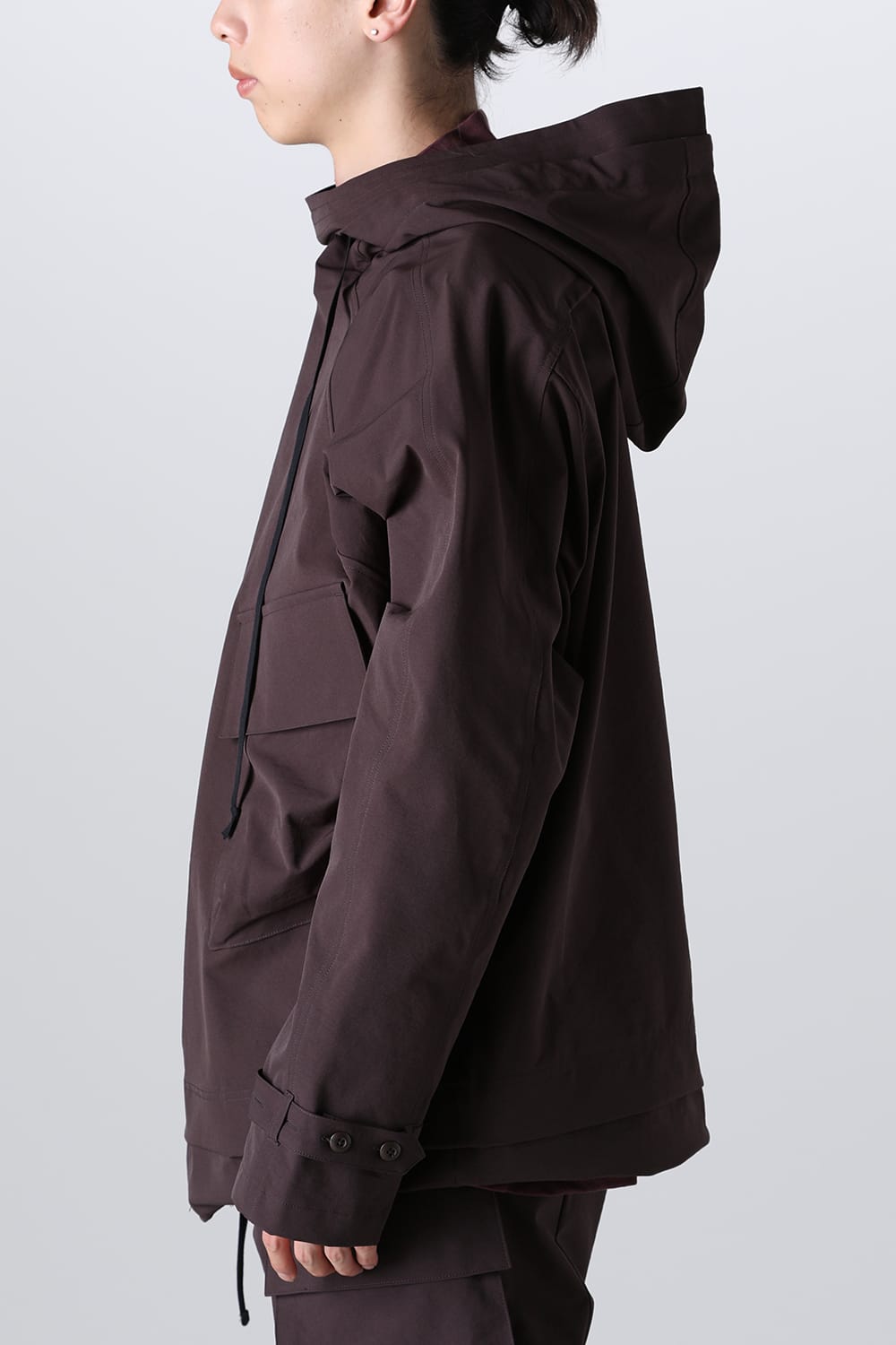 Water Repellency Anorak Dark Brown