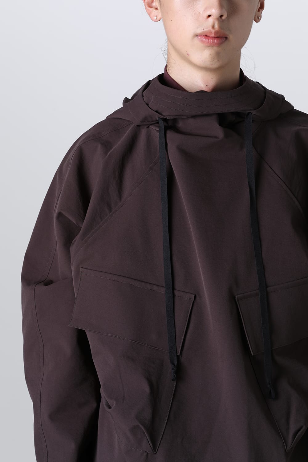 Water Repellency Anorak Dark Brown