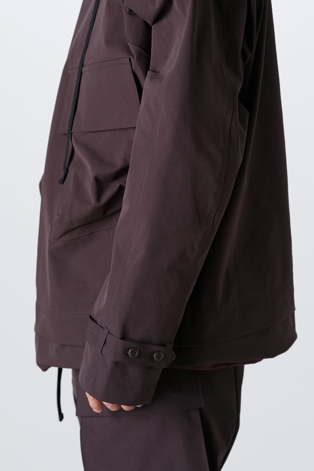 Water Repellency Anorak Dark Brown