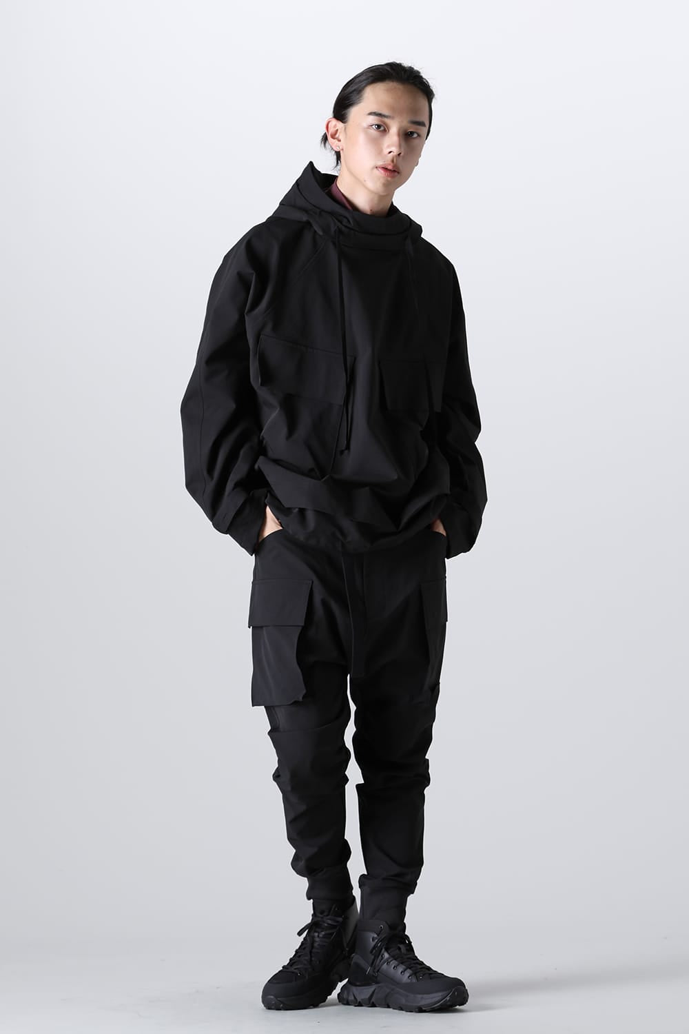 Water Repellency Cargo Pants Black