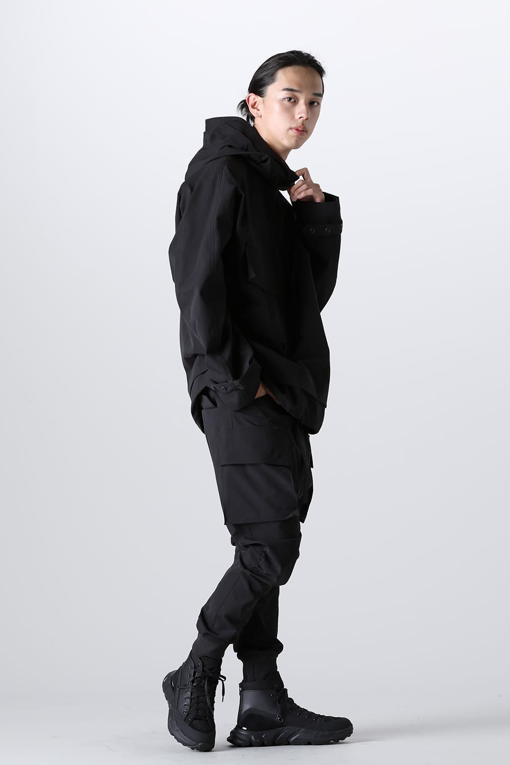 Water Repellency Cargo Pants Black