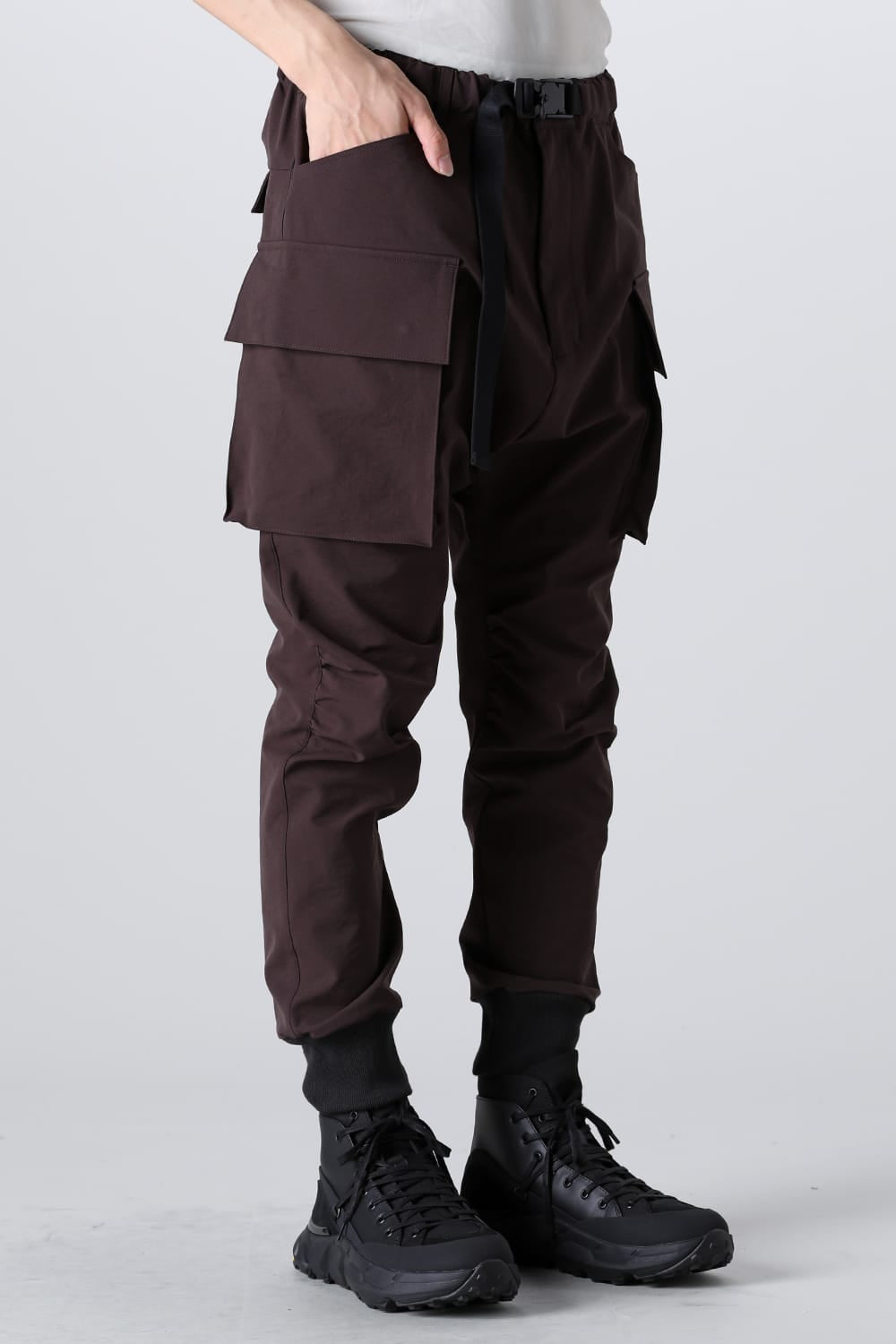 Water Repellency Cargo Pants Dark Brown