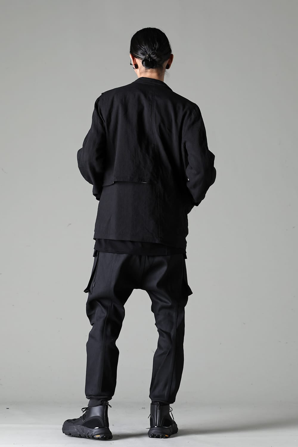 Black Denim Cargo Pants