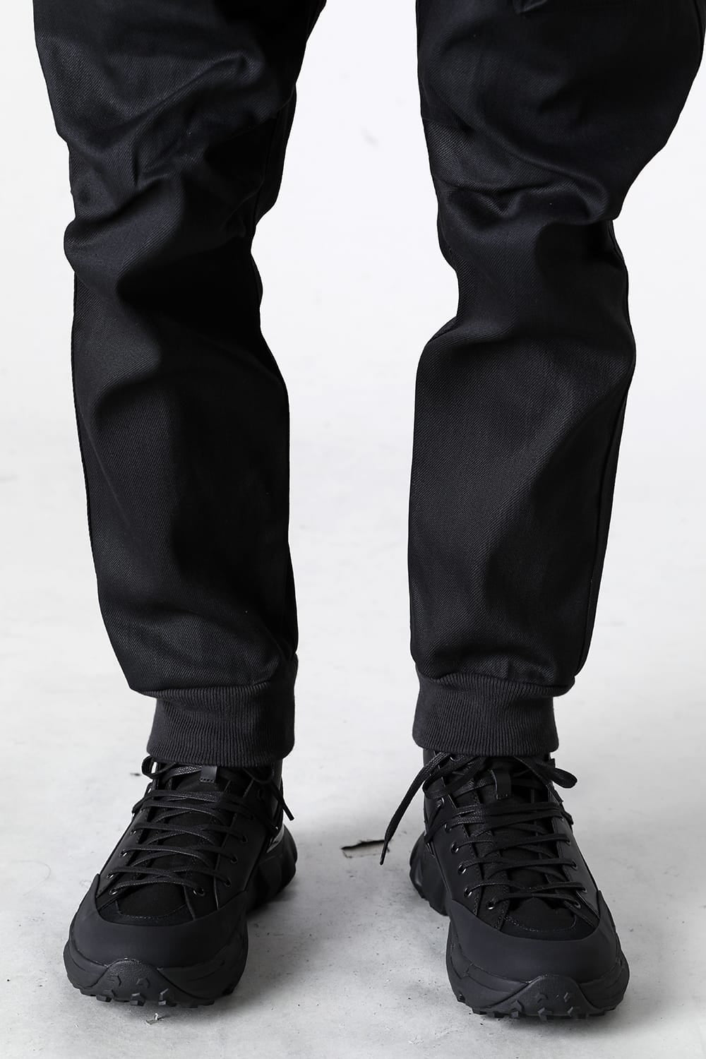 Black Denim Cargo Pants