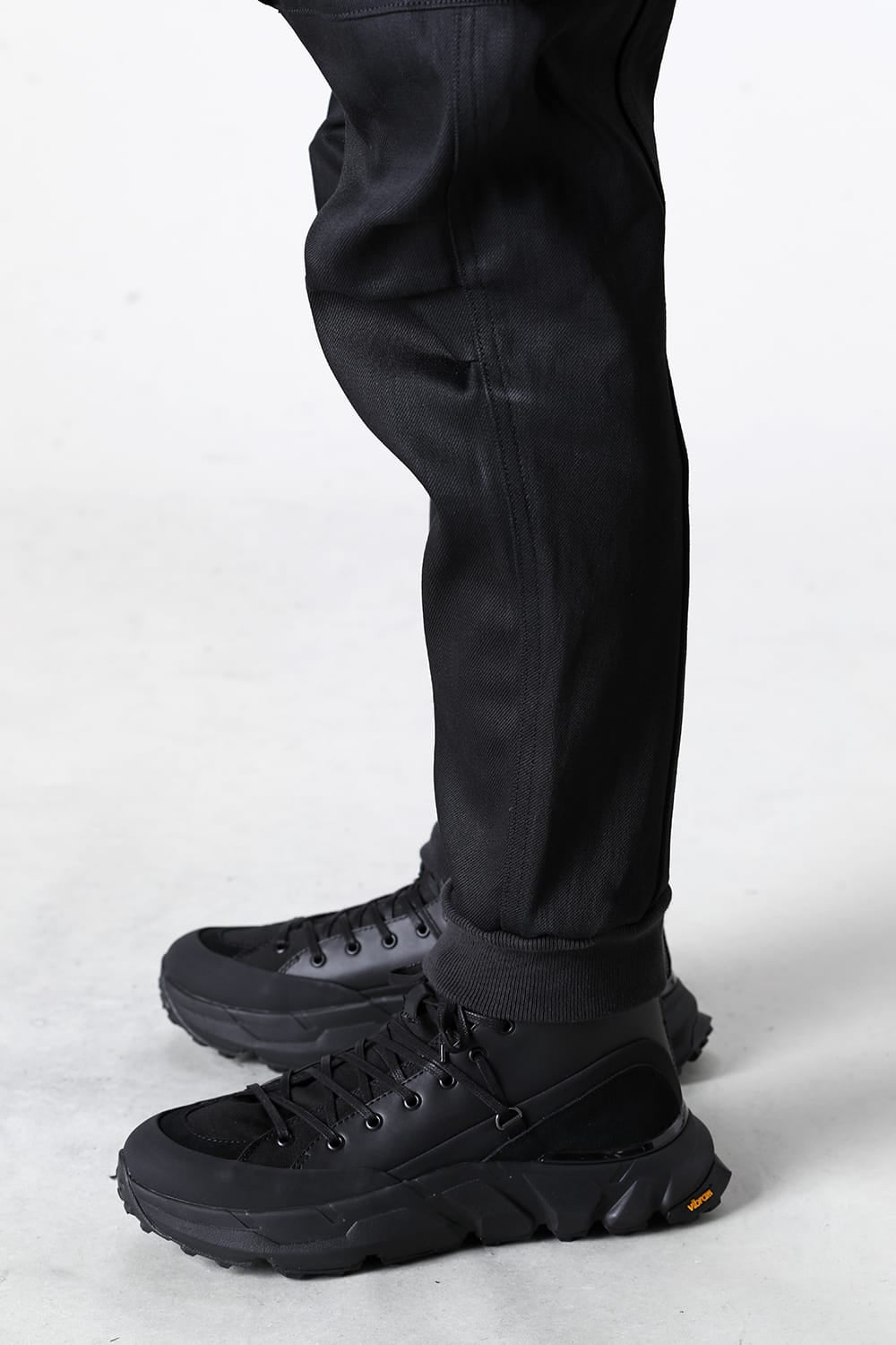 Black Denim Cargo Pants