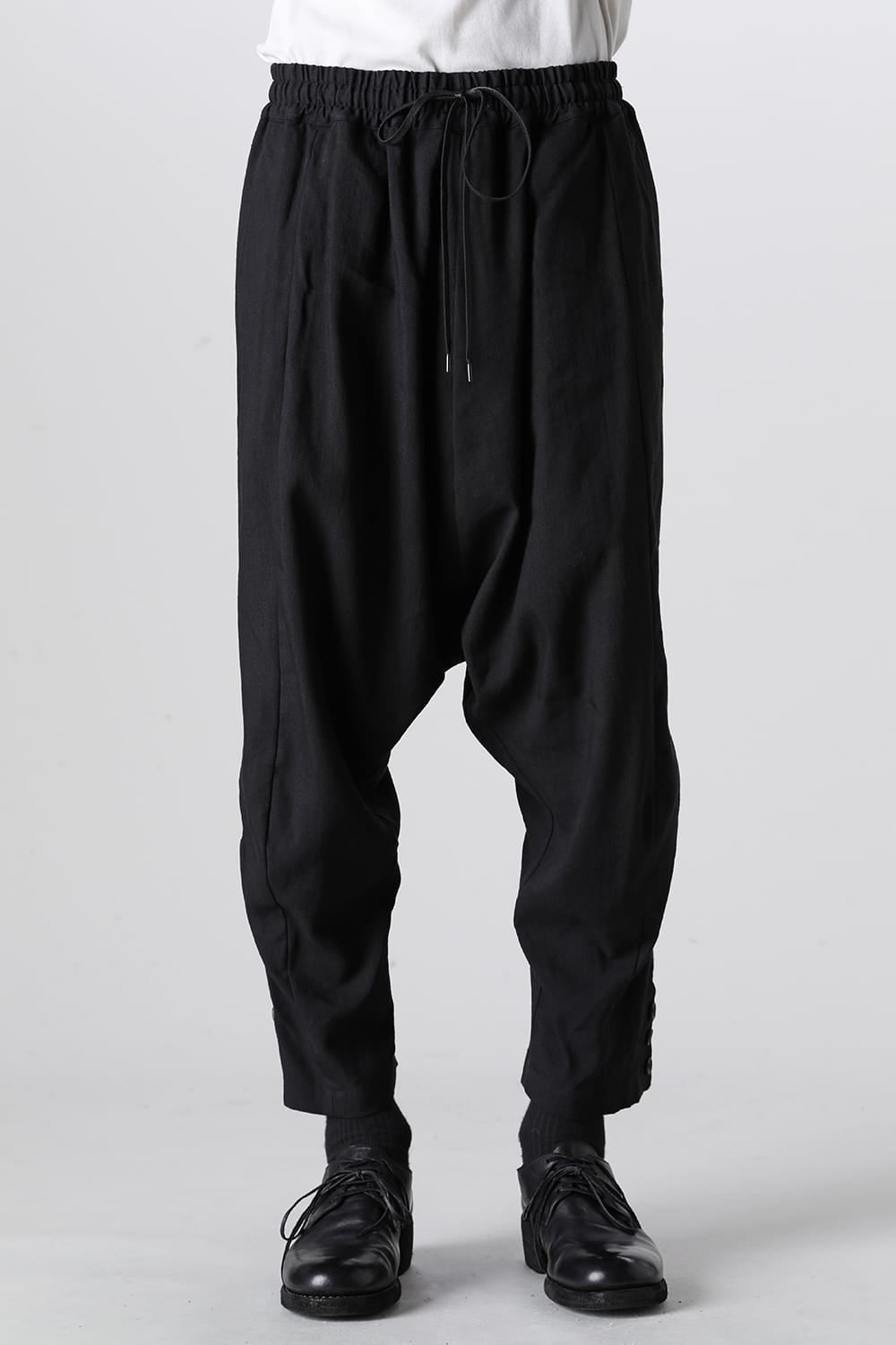 Wool/Linen Drop Crotch Trousers