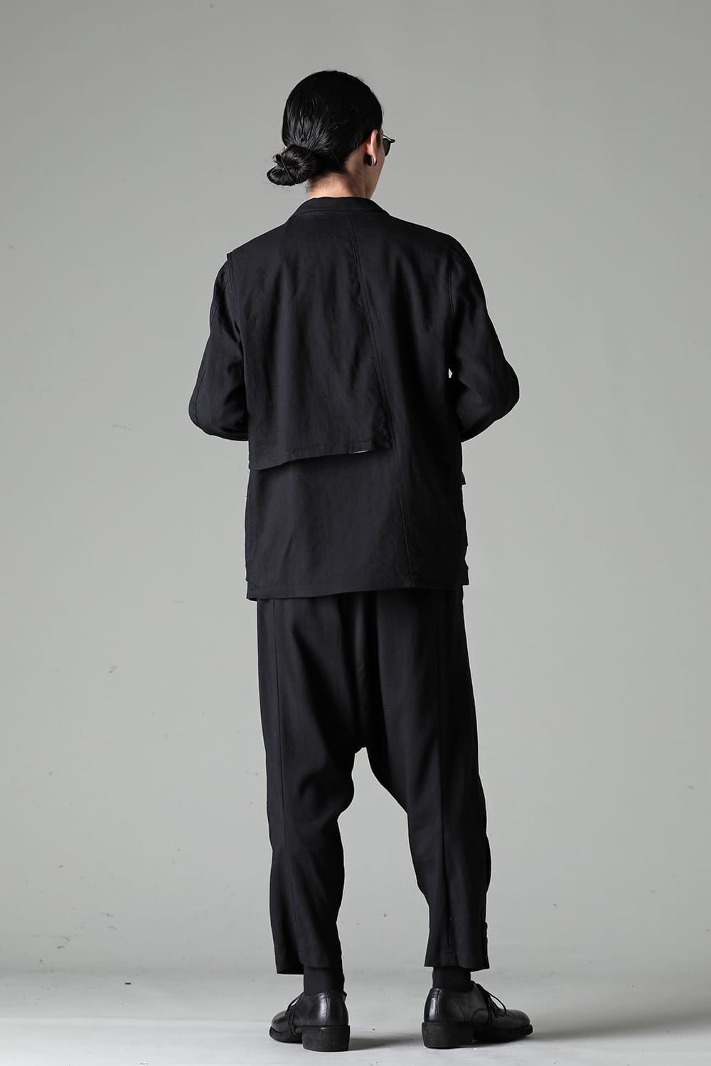 Wool/Linen Drop Crotch Trousers