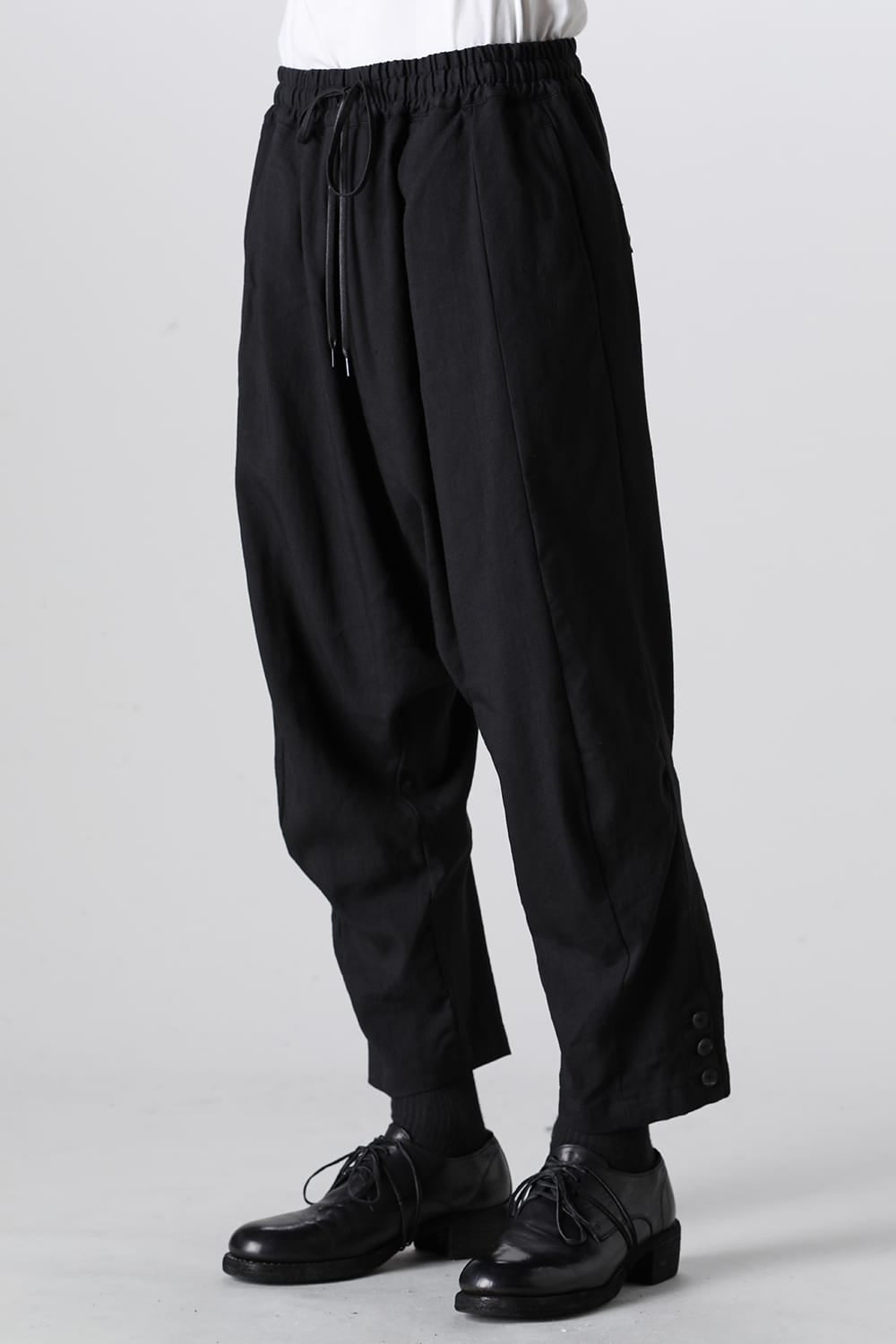 Wool/Linen Drop Crotch Trousers