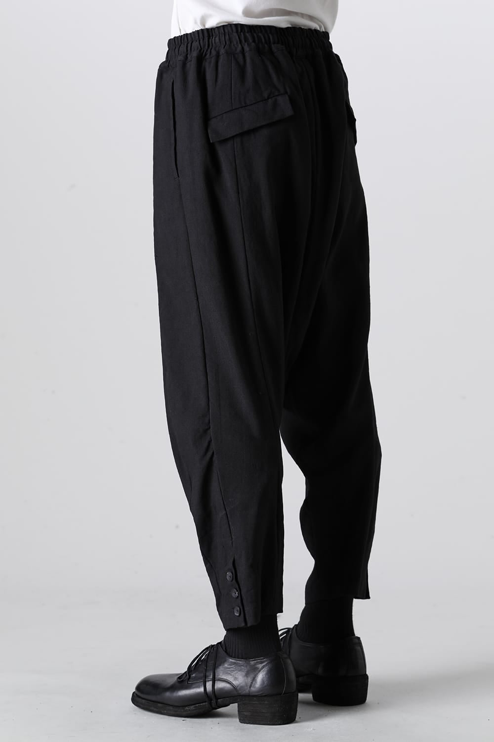 Wool/Linen Drop Crotch Trousers