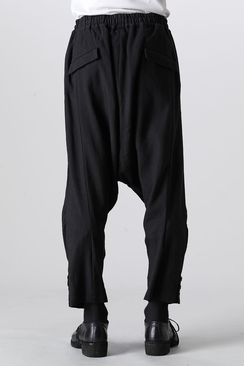 Wool/Linen Drop Crotch Trousers