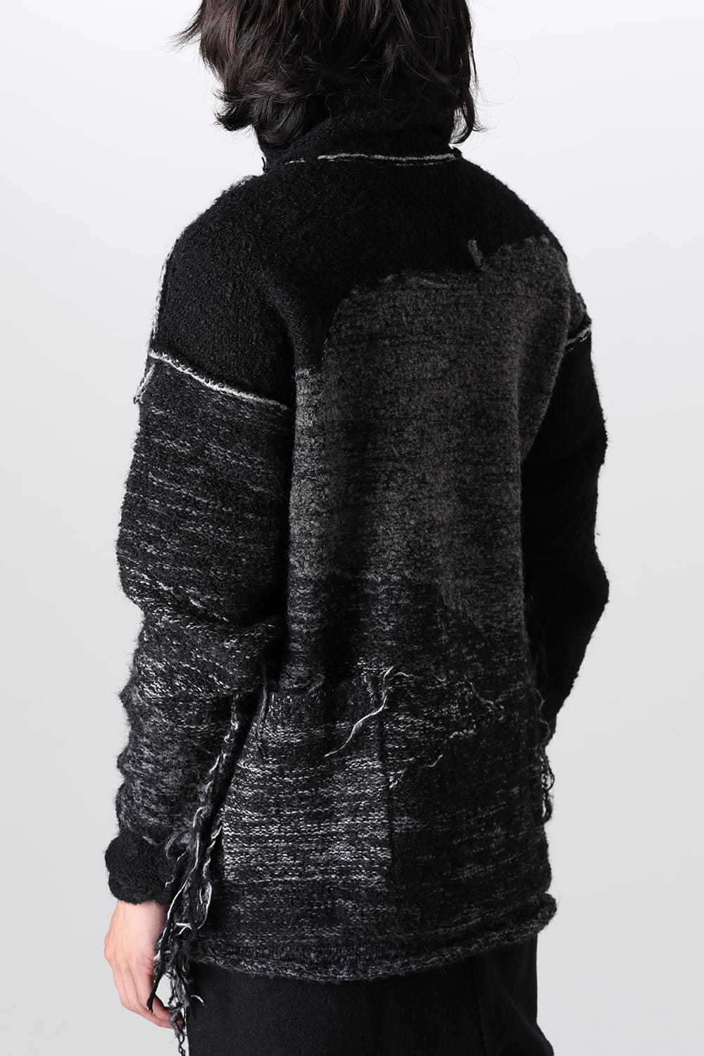 リバーシブル グランジ セーター ブラック