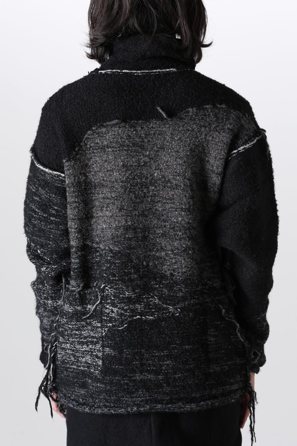リバーシブル グランジ セーター ブラック