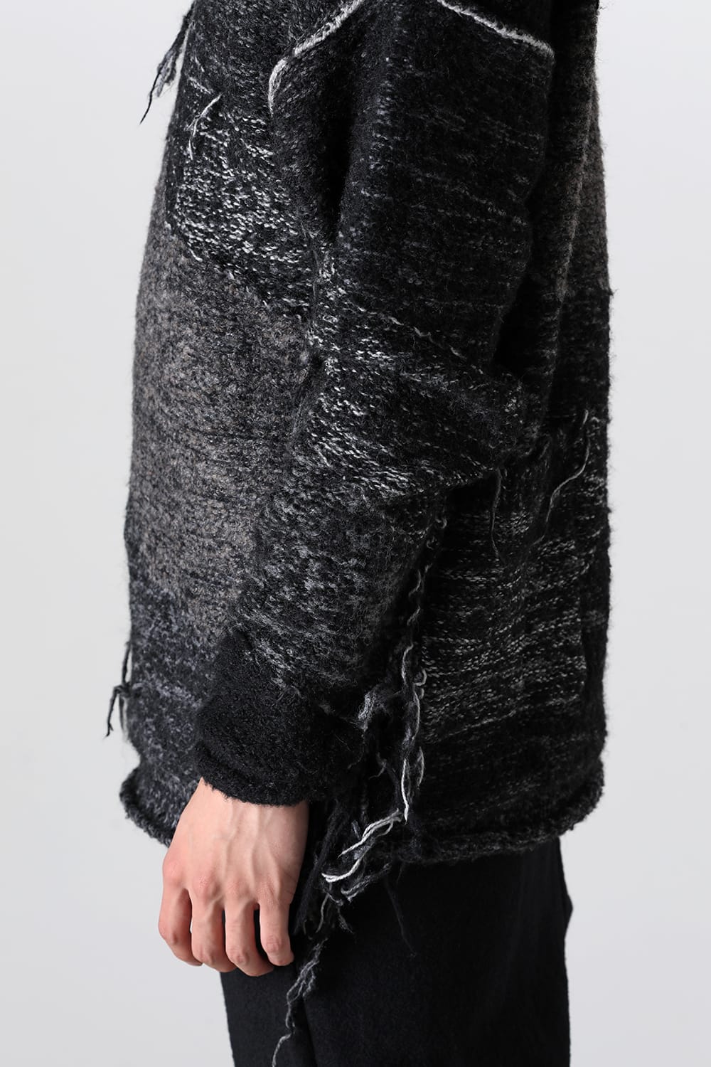 リバーシブル グランジ セーター ブラック