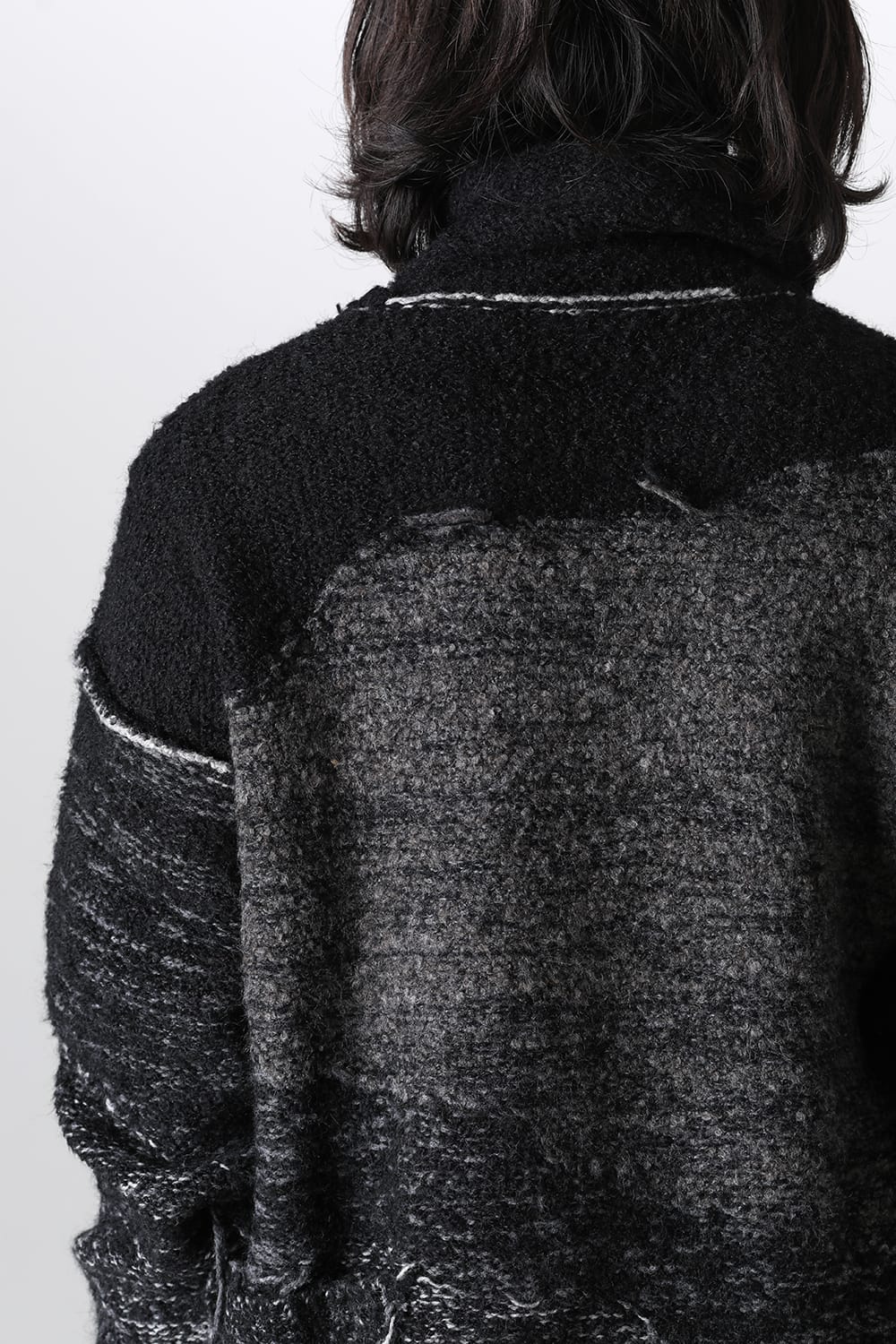 リバーシブル グランジ セーター ブラック