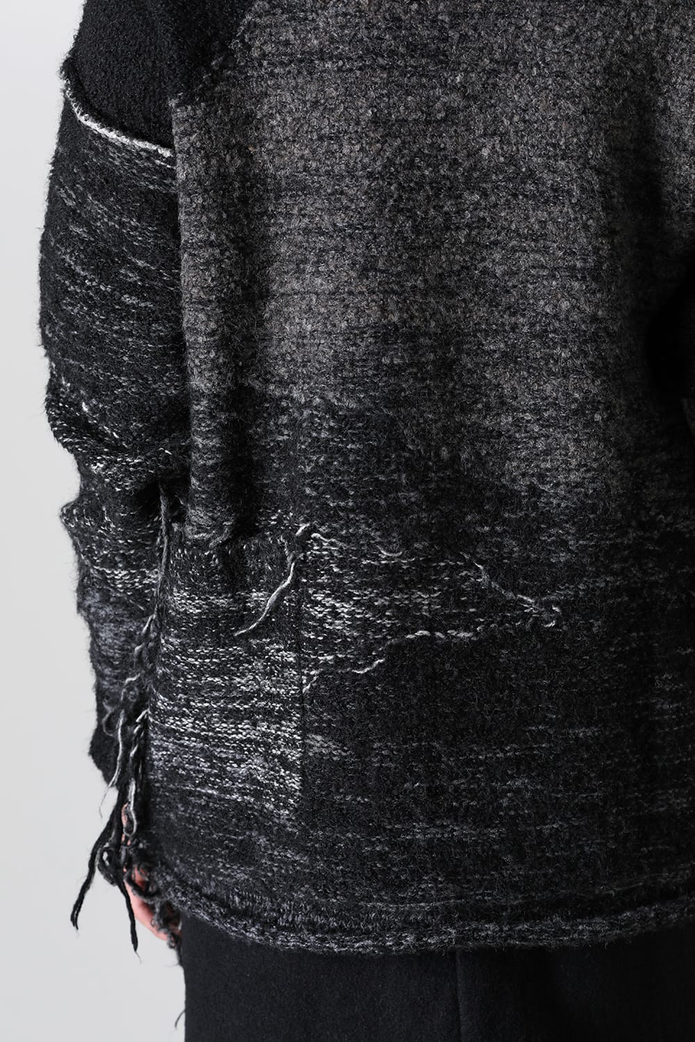リバーシブル グランジ セーター ブラック