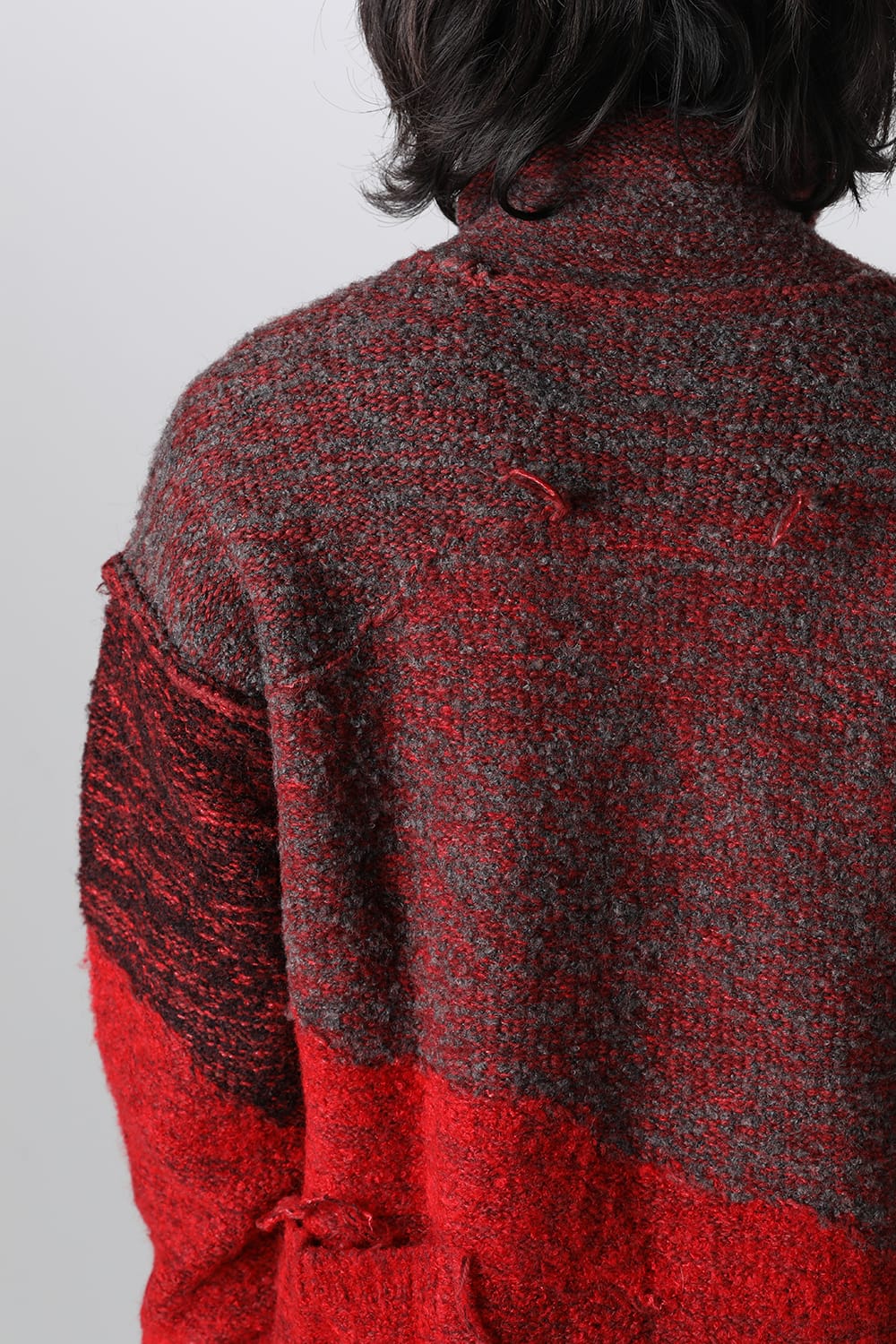 Reversible Grunge Sweater Red