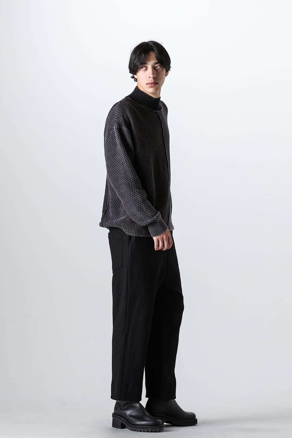 Fading Fragment Sweater Dark Gray