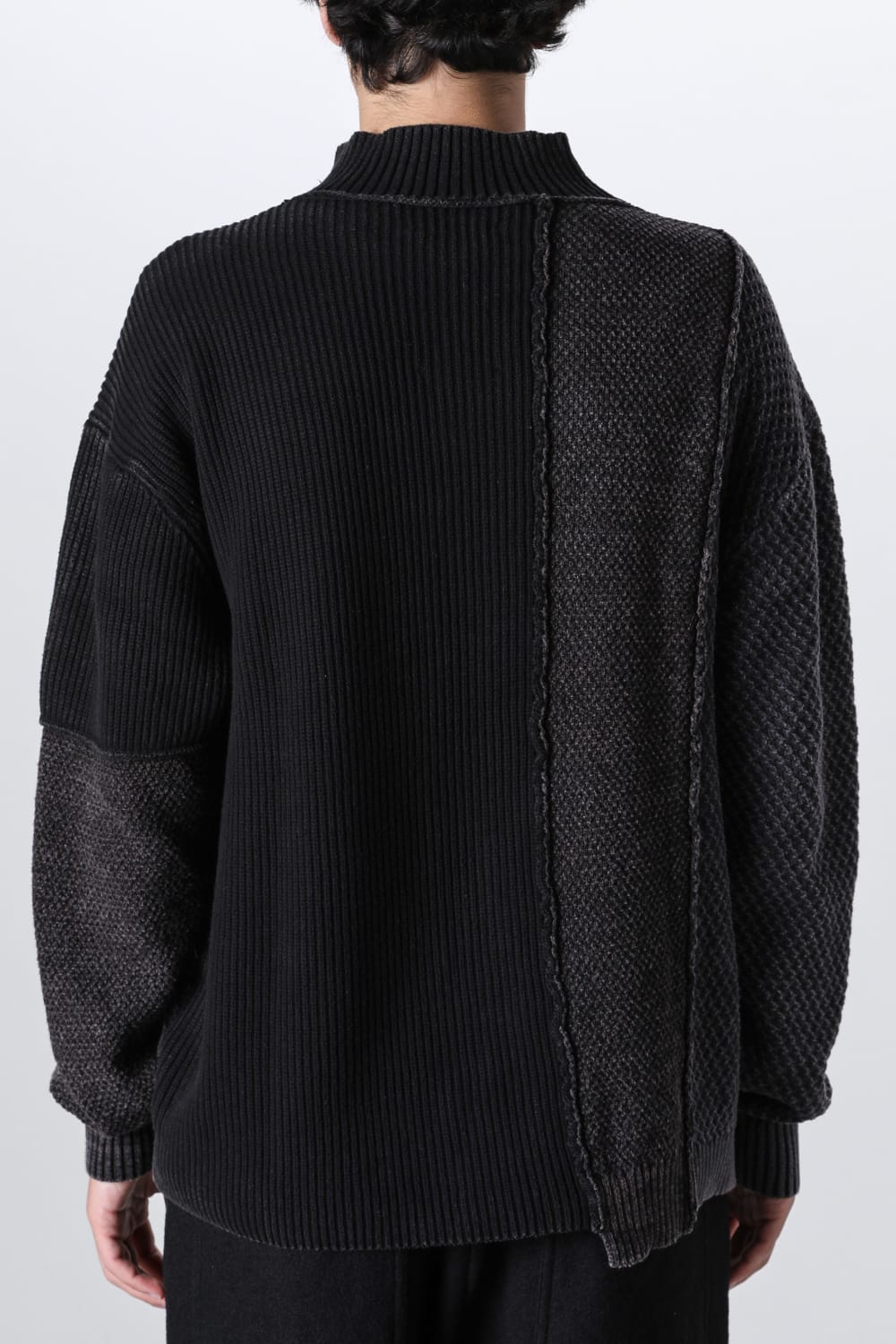 Fading Fragment Sweater Dark Gray