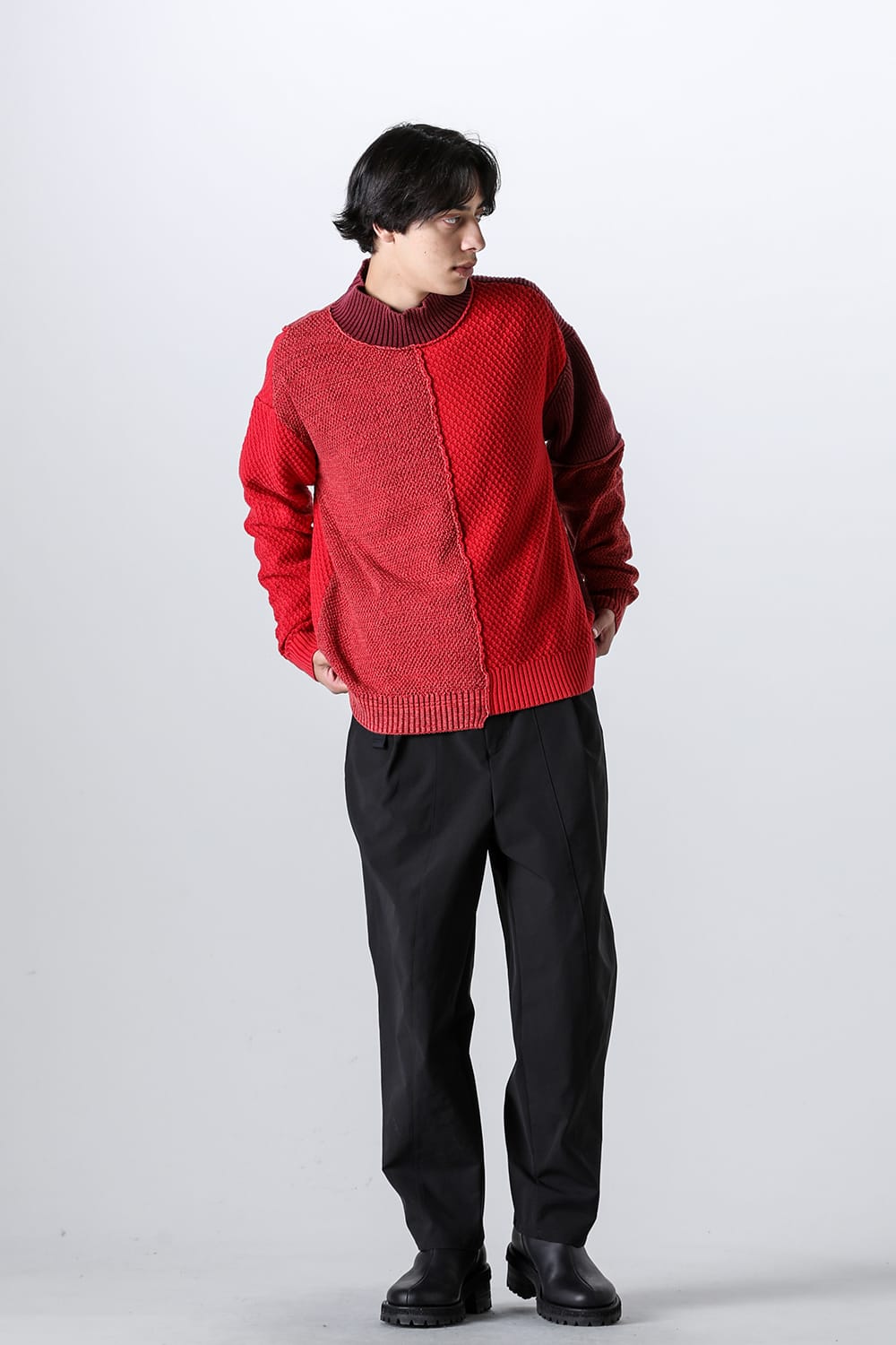 Fading Fragment Sweater Red