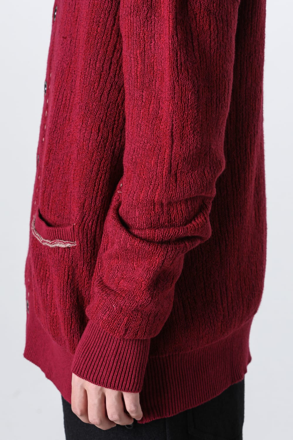 Cotton / Cashmere Cardigan Crimson