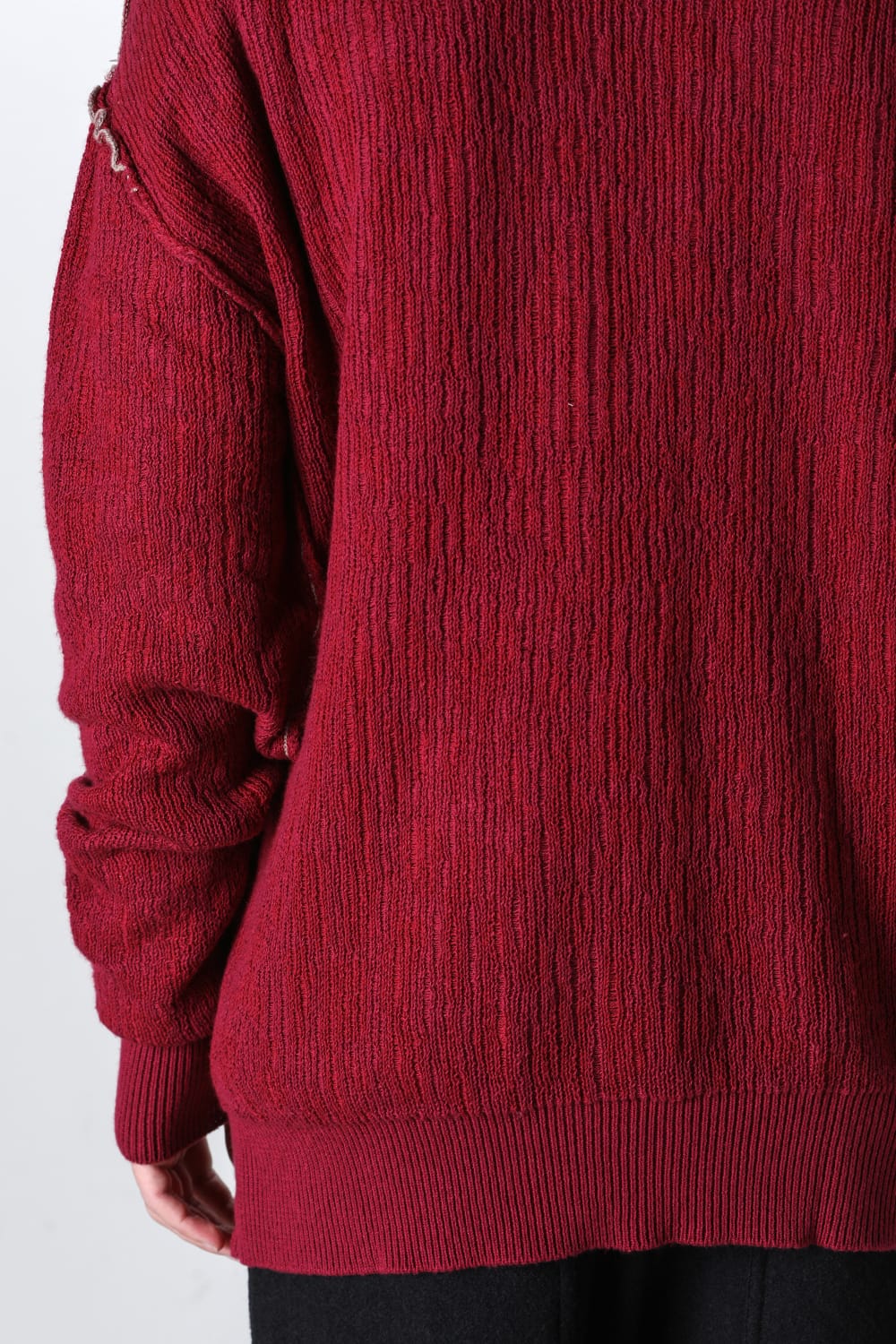 Cotton / Cashmere Cardigan Crimson